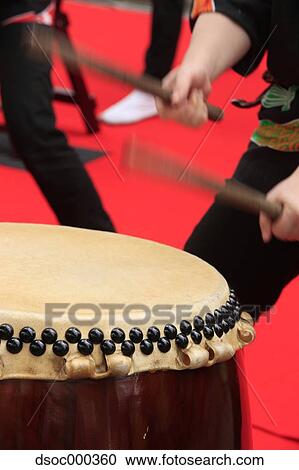 Stock Image - Japanese Taiko Drums. Fotosearch
