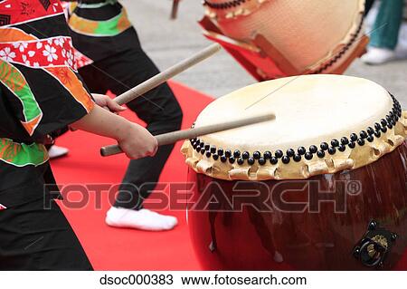 Japanese Taiko Drums View Large Photo Image Stock Image - Japanese Taiko Drums. Fotosearch