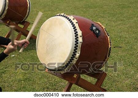 Stock Image - Japanese Taiko Drums. Fotosearch