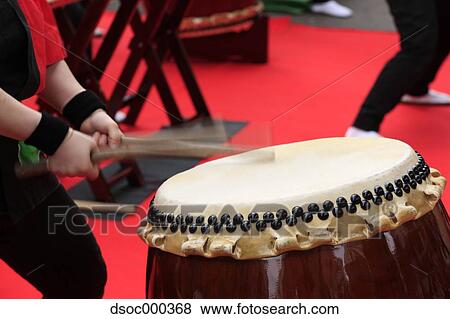 Japanese Taiko Drums View Large Photo Image Stock Photo - Japanese Taiko Drums. Fotosearch