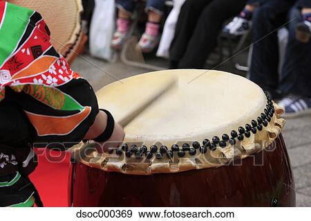Japanese Taiko Drums View Large Photo Image Stock Photo - Japanese Taiko Drums. Fotosearch