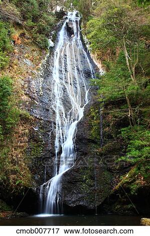Kin Waterfall, Kyoto, Japan View Large Photo Image Stock Photo - Kin Waterfall, Kyoto, Japan. Fotosearch