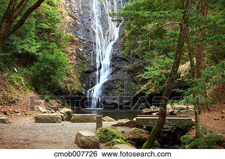 Kin Waterfall, Kyoto, Japan View Large Photo Image Stock Photograph - Kin Waterfall, Kyoto, Japan. Fotosearch