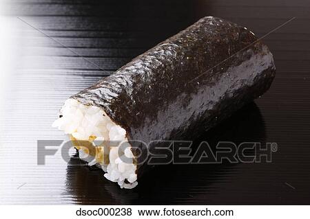 Korean Rolled Sushi View Large Photo Image Stock Photo - Korean Rolled Sushi. Fotosearch