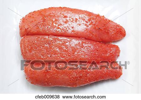 Marinated Pollock Roe View Large Photo Image Stock Photo - Marinated Pollock Roe. Fotosearch