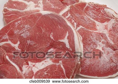 Stock Photo - Raw lamb meat. Fotosearch
