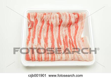 Stock Image - Raw pork meat. Fotosearch