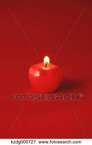 Red candle View Large Photo Image Stock Photo - Red candle. Fotosearch