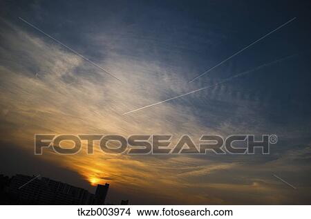 Sunset sky View Large Photo Image Picture - Sunset sky. Fotosearch