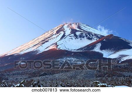 Stock Image - View of Mount Fuji, Shizuoka Prefecture, Japan. Fotosearch
