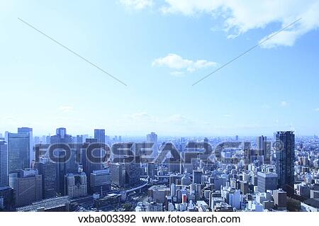 View of Osaka, Japan View Large Photo Image Stock Image - View of Osaka, Japan. Fotosearch