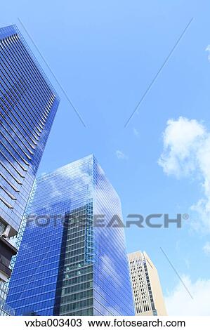 Stock Image - View of Osaka, Japan. Fotosearch