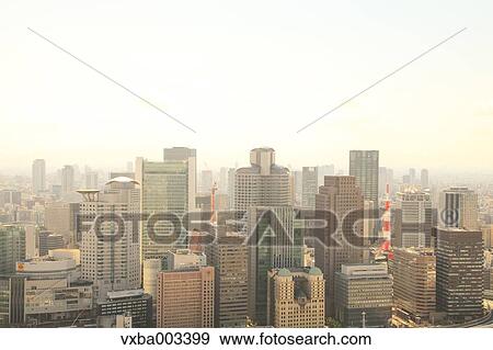 View of Osaka, Japan View Large Photo Image Stock Photo - View of Osaka, Japan. Fotosearch