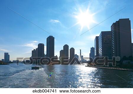 Stock Image - View of Tokyo, Japan. Fotosearch