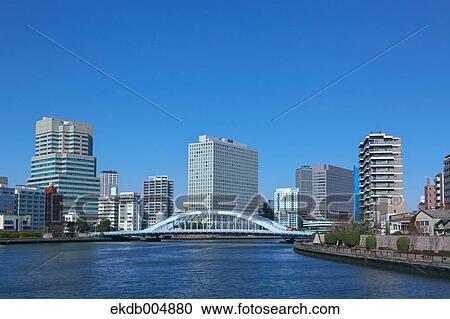 Stock Image - View of Tokyo, Japan. Fotosearch