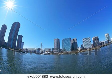Stock Image - View of Tokyo, Japan. Fotosearch