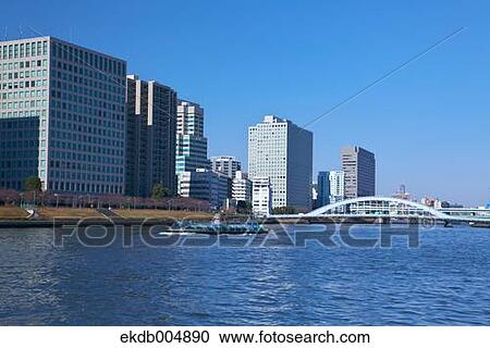 Stock Image - View of Tokyo, Japan. Fotosearch