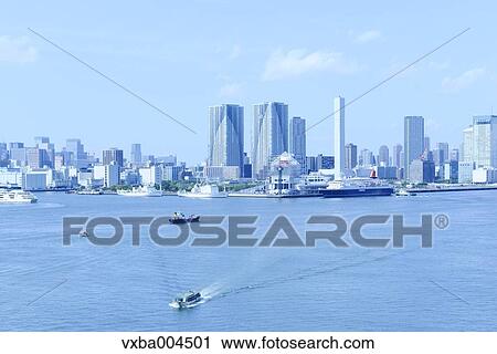 Stock Image - View of Tokyo, Japan. Fotosearch