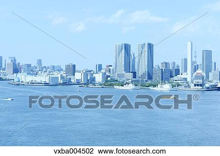 Stock Image - View of Tokyo, Japan. Fotosearch