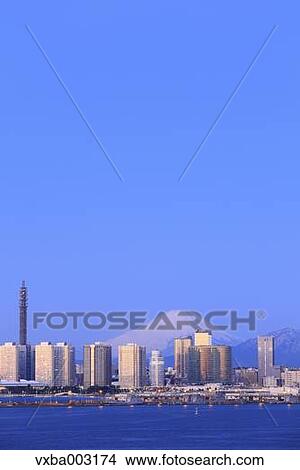 View of Yokohama, Kanagawa Prefecture, Japan View Large Photo Image Picture - View of Yokohama, Kanagawa Prefecture, Japan. Fotosearch
