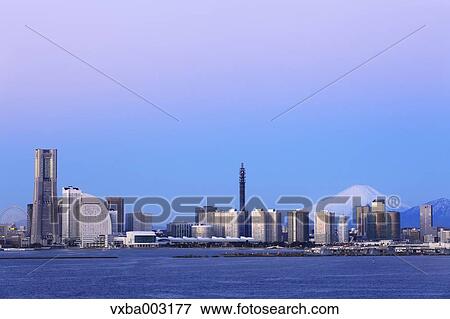 View of Yokohama, Kanagawa Prefecture, Japan View Large Photo Image Stock Photo - View of Yokohama, Kanagawa Prefecture, Japan. Fotosearch