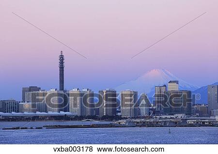 View of Yokohama, Kanagawa Prefecture, Japan View Large Photo Image Stock Photo - View of Yokohama, Kanagawa Prefecture, Japan. Fotosearch