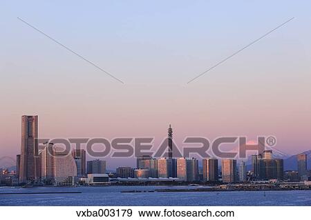 Stock Photo - View of Yokohama, Kanagawa Prefecture, Japan. Fotosearch