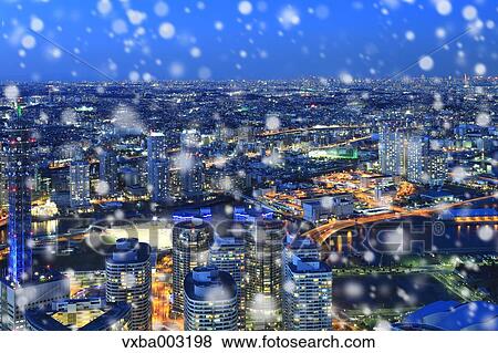 View of Yokohama, Kanagawa Prefecture, Japan View Large Photo Image Stock Photo - View of Yokohama, Kanagawa Prefecture, Japan. Fotosearch