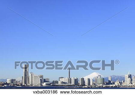 View of Yokohama, Kanagawa Prefecture, Japan View Large Photo Image Stock Photograph - View of Yokohama, Kanagawa Prefecture, Japan. Fotosearch
