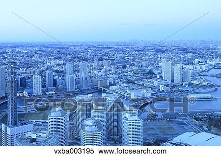 View of Yokohama, Kanagawa Prefecture, Japan View Large Photo Image Stock Photography - View of Yokohama, Kanagawa Prefecture, Japan. Fotosearch