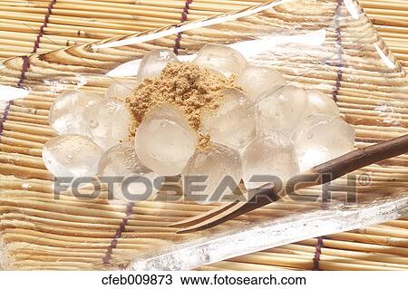 Warabi-mochi Japanese Rice Cake View Large Photo Image Stock Image - Warabi-mochi Japanese Rice Cake. Fotosearch