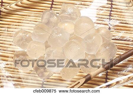 Warabi-mochi Japanese Rice Cake View Large Photo Image Stock Photography - Warabi-mochi Japanese Rice Cake. Fotosearch
