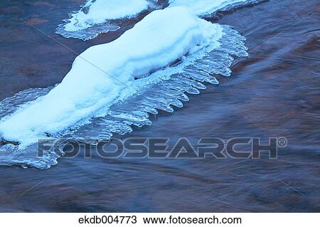 Water stream at Winter View Large Photo Image Stock Image - Water stream at Winter. Fotosearch