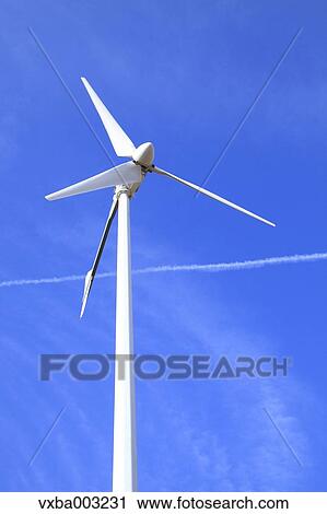 Wind turbine and sky View Large Photo Image Stock Image - Wind turbine and sky. Fotosearch