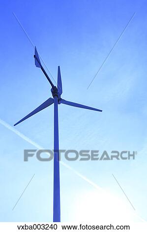 Wind turbine and sky View Large Photo Image Stock Image - Wind turbine and sky. Fotosearch