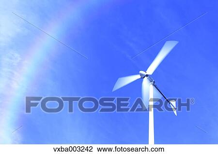 Wind turbine and sky View Large Photo Image Stock Image - Wind turbine and sky. Fotosearch