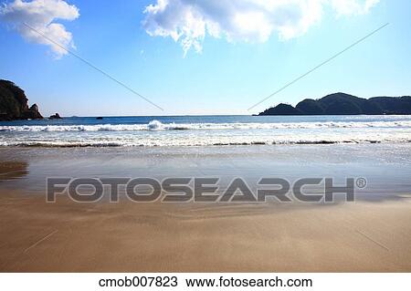 Yumigahama Beach, Shizuoka Prefecture, Japan View Large Photo Image Stock Image - Yumigahama Beach, Shizuoka Prefecture, Japan. Fotosearch