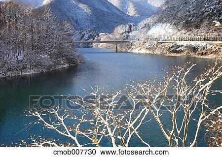 Stock Image - Yura River, Kyoto, Japan. Fotosearch