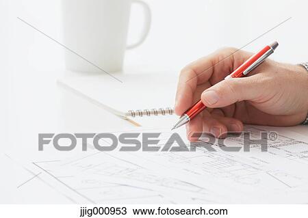 Close up of male hand working in the office View Large Photo Image Stock Image - Close up of male hand working in the office. Fotosearch