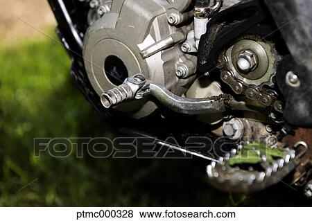 Stock Photo - Close up of Parts of Motocross Bike. Fotosearch