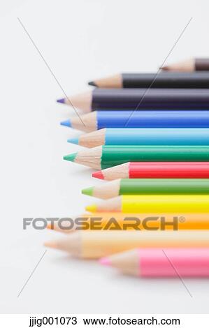Stock Image - Colored pencils. Fotosearch
