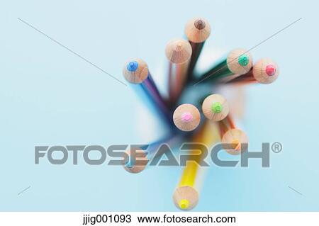 Stock Image - Colored pencils. Fotosearch