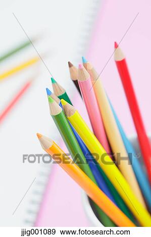 Colored pencils View Large Photo Image Stock Photo - Colored pencils. Fotosearch