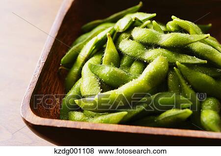 Green soybeans View Large Photo Image Stock Photo - Green soybeans. Fotosearch