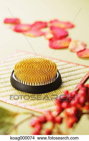 Japanese pin holder View Large Photo Image Picture - Japanese pin holder. Fotosearch