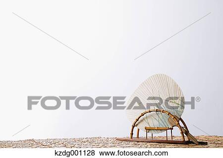 Japanese style paper fan View Large Photo Image Stock Photo - Japanese style paper fan. Fotosearch