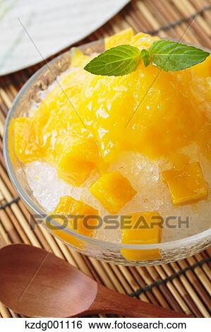 Stock Photograph - Japanese style shaved ice. Fotosearch