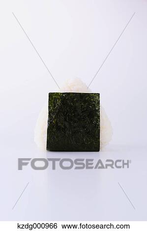 Stock Photograph - Onigiri rice ball. Fotosearch