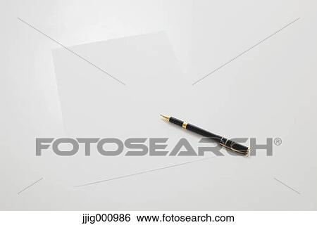 Pen and paper View Large Photo Image Stock Photograph - Pen and paper . Fotosearch