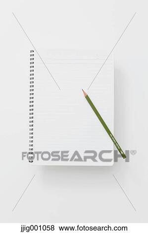Stock Photo - Pencil and notebook . Fotosearch